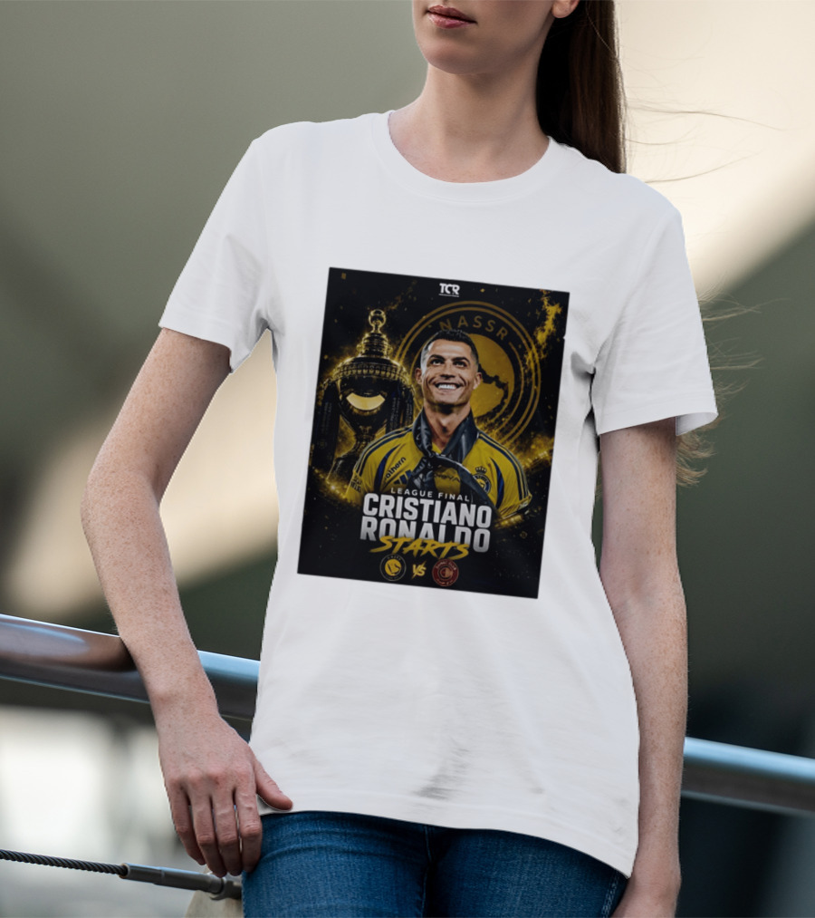 League Final Cristiano Ronaldo Starts Al Nassr Vs Damac Club T-Shirt