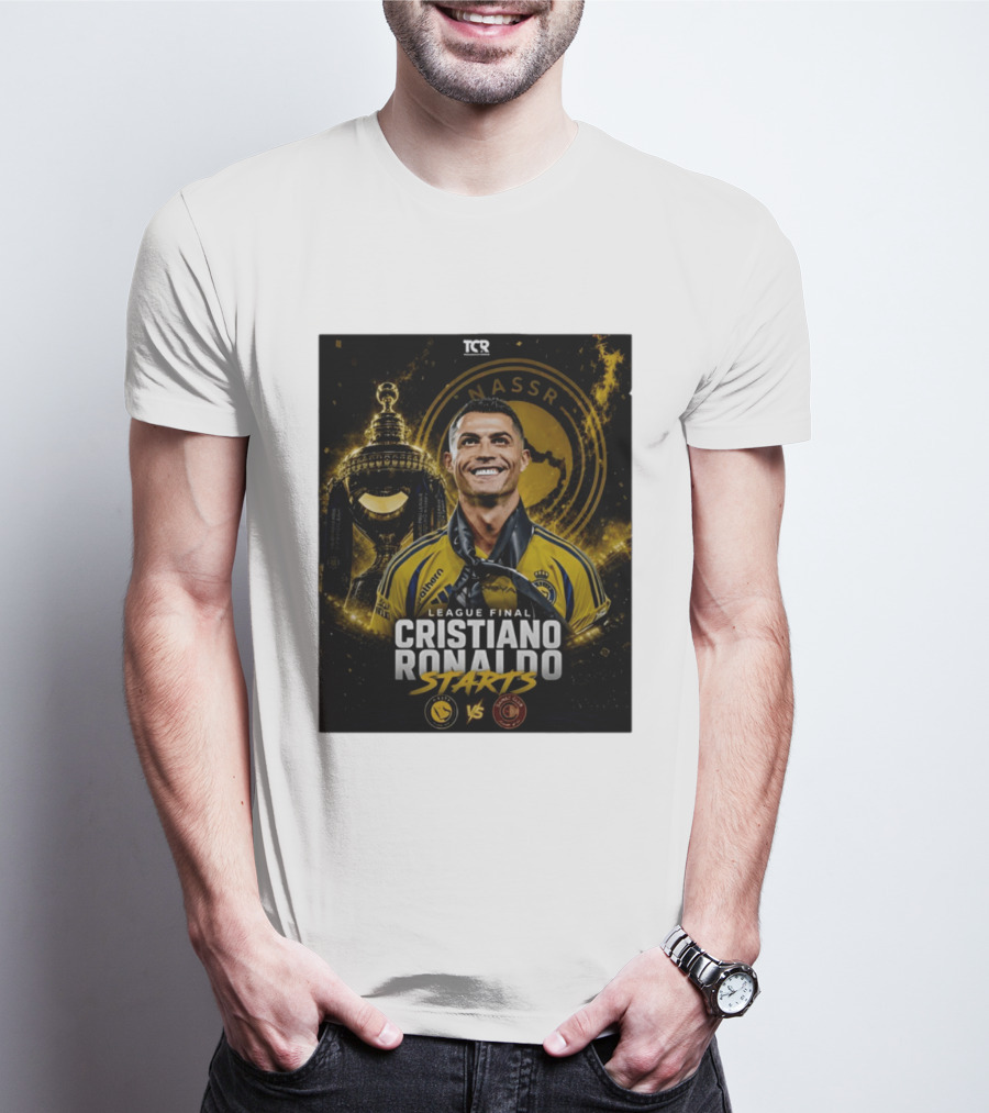 League Final Cristiano Ronaldo Starts Al Nassr Vs Damac Club T-Shirt