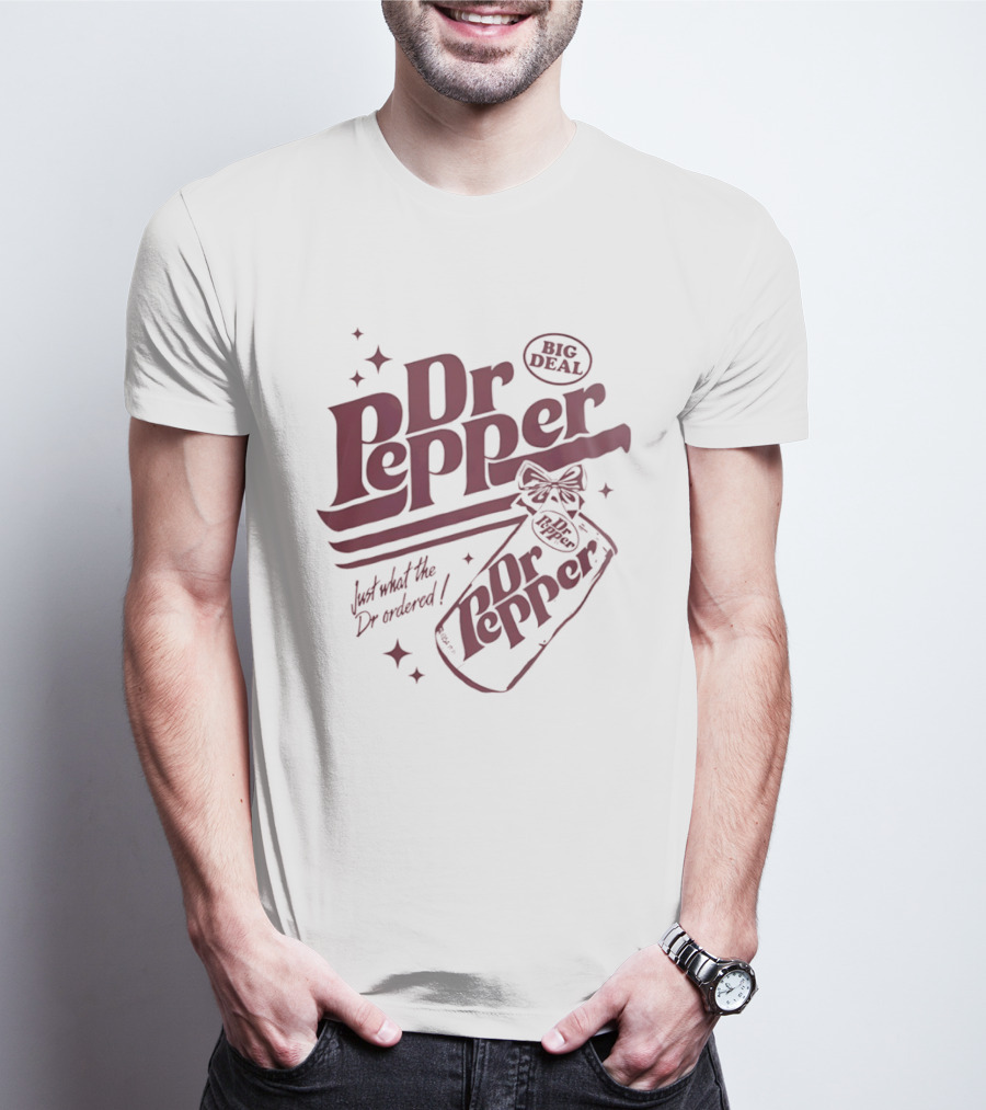 Dr Pepper Big Deal Just What The Dr Ordered Retro Bottle T-Shirt