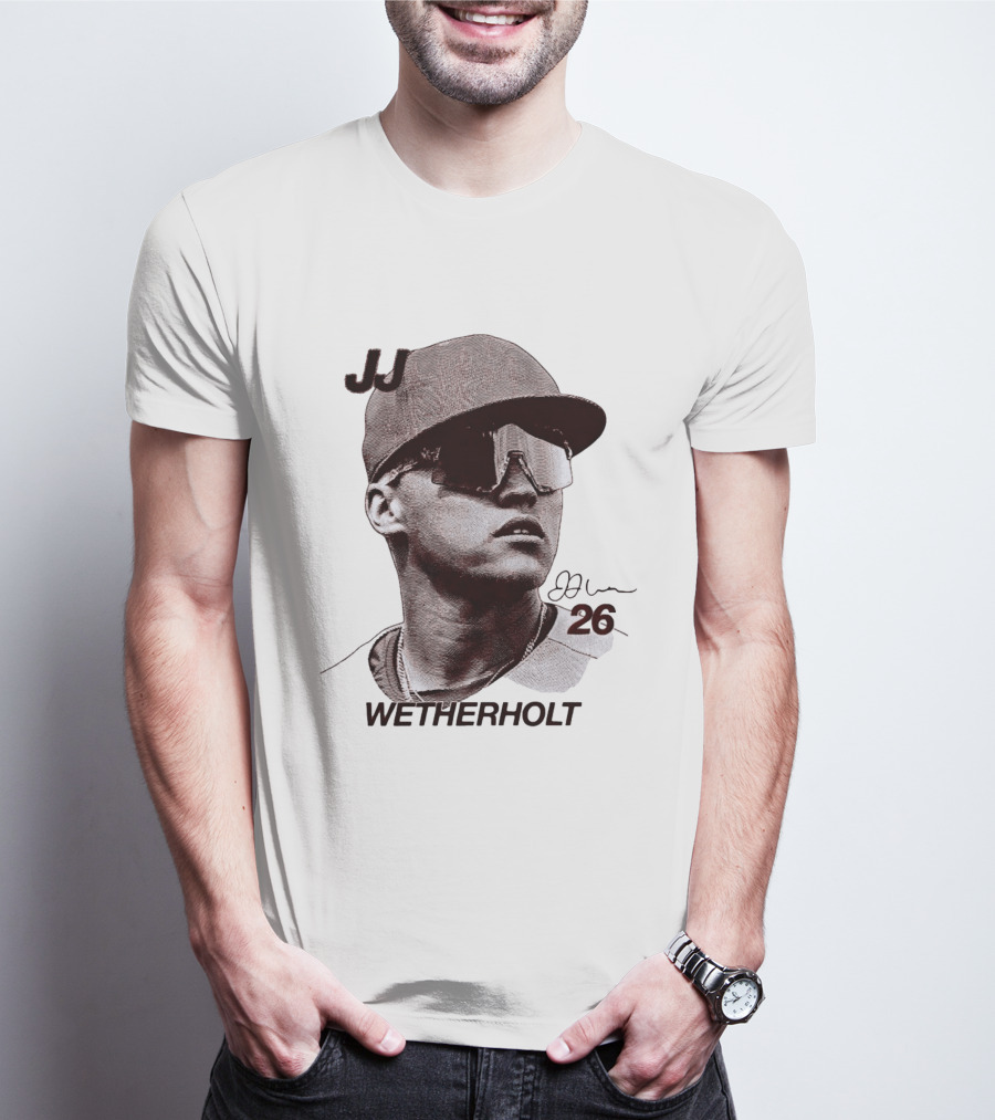 JJ Wetherholt 26 St. Louis Cardinals Baseball Big Head T-Shirt