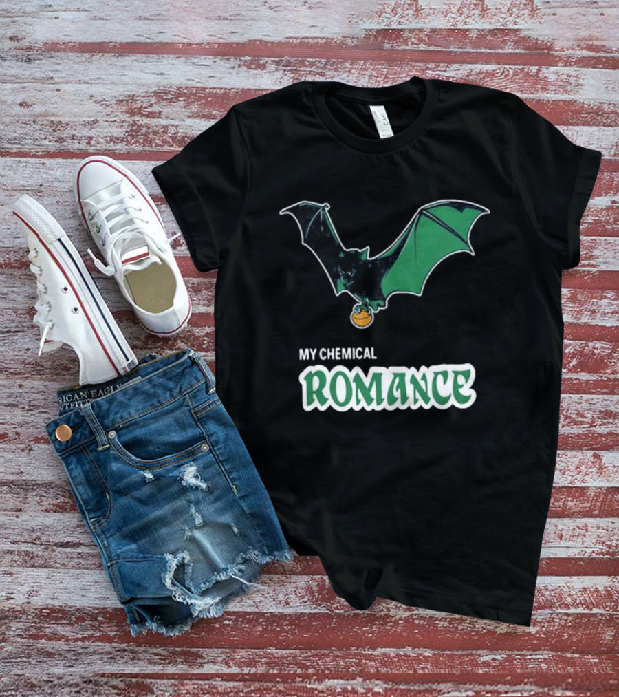 My Chemical Romance Bat Green Logo Philadelphia 08 15 2025 T-Shirt