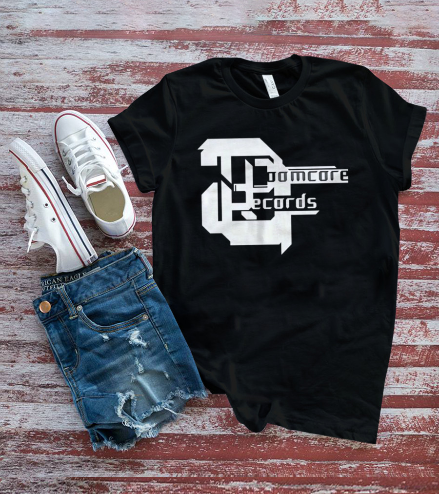 Doomcore Records Bold Stylized T-Shirt