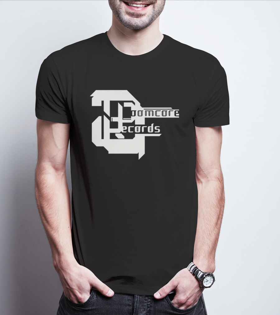 Doomcore Records Bold Stylized T-Shirt