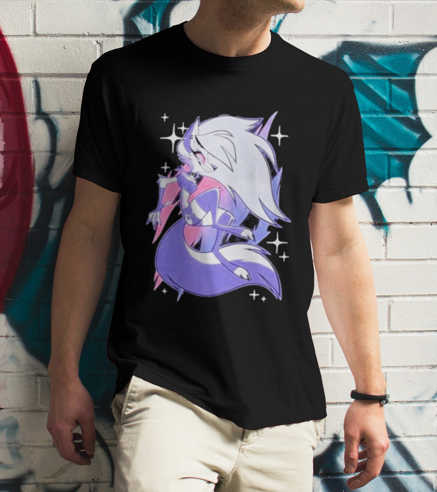 Helluva Boss Loona Bisexual Pride Character Sparkling Aesthetic T-Shirt