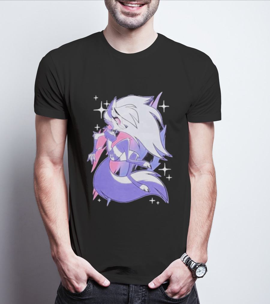 Helluva Boss Loona Bisexual Pride Character Sparkling Aesthetic T-Shirt