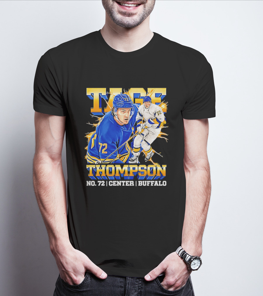 Tage Thompson No. 72 Buffalo Center T-Shirt