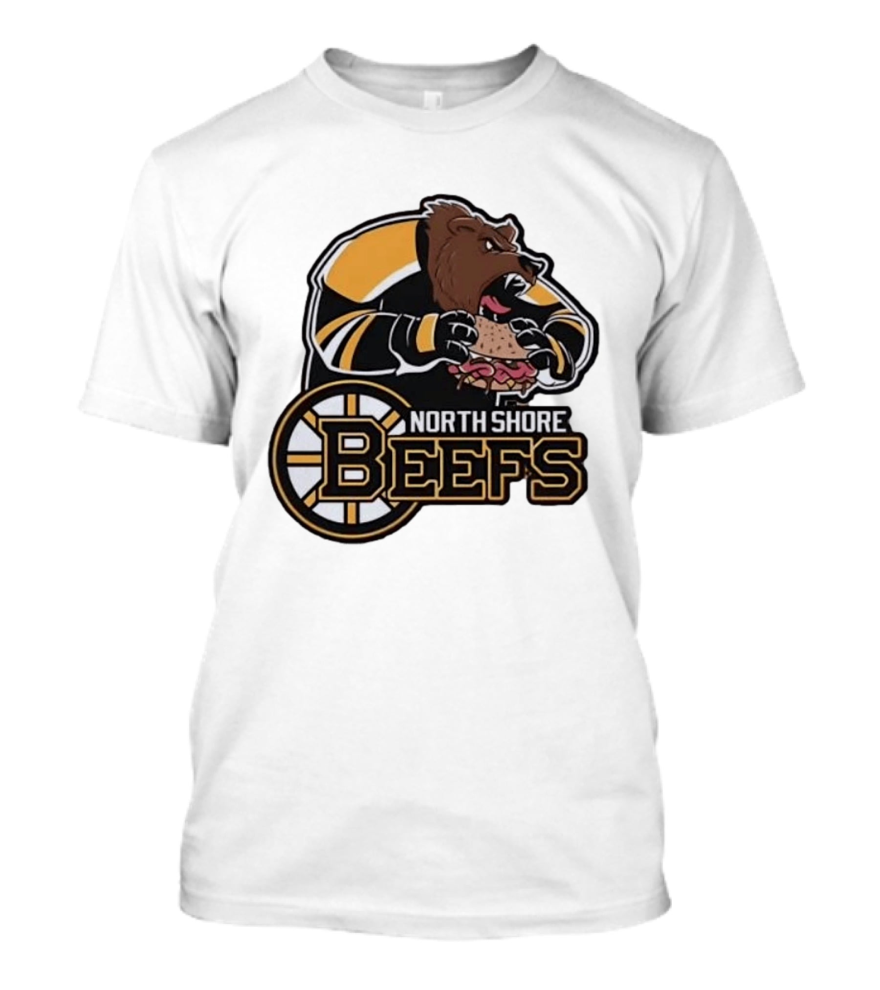 Boston Bruins North Shore Beefs Bear Sandwich T-Shirt