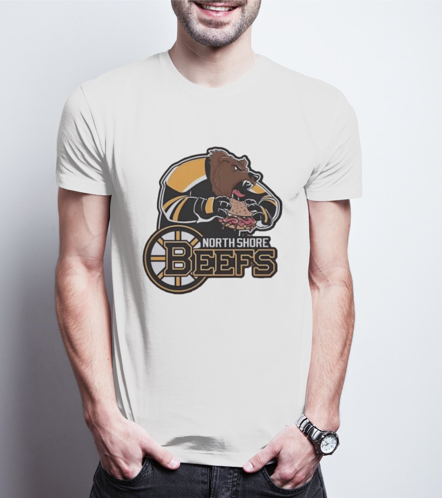 Boston Bruins North Shore Beefs Bear Sandwich T-Shirt