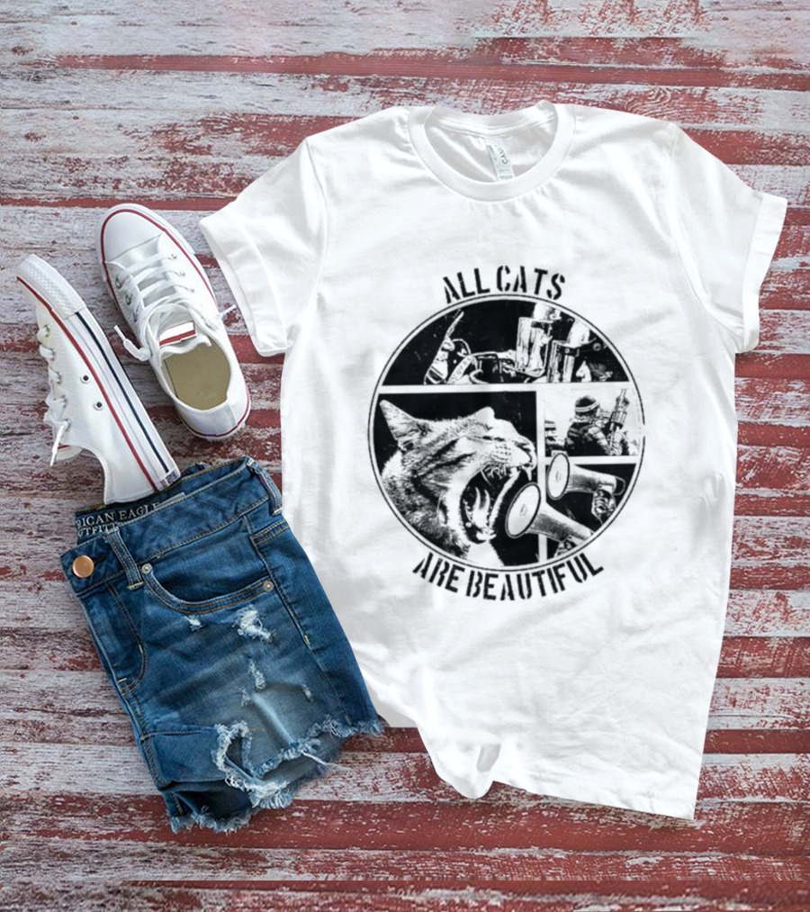 All Cats Are Beautiful Cat And Soldier T-Shirt