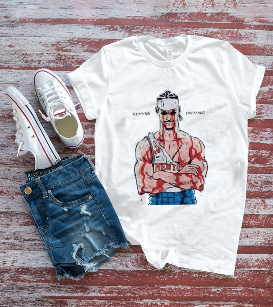 Roronoa Zoro Knicks Nothing Happened Crossover With Josh Hart T-Shirt