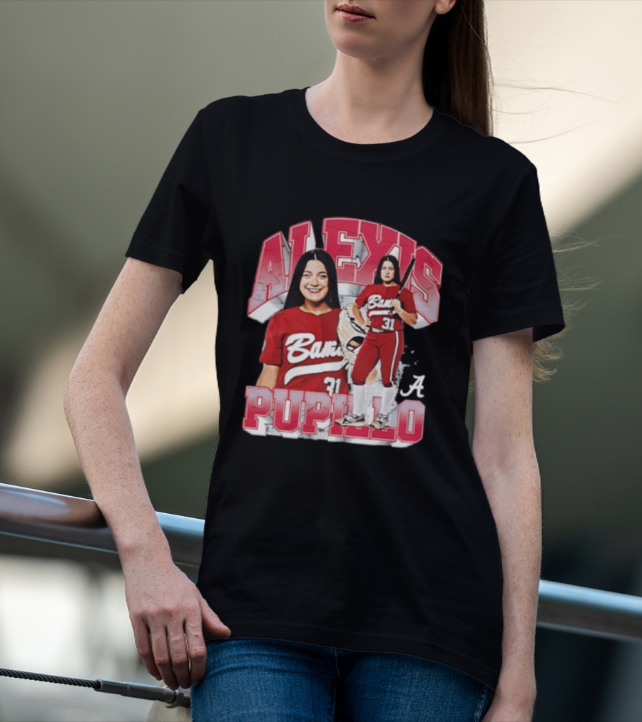 Alexis Pupillo Alabama Crimson Tide Softball Player Number 31 Bama Uniform T-Shirt