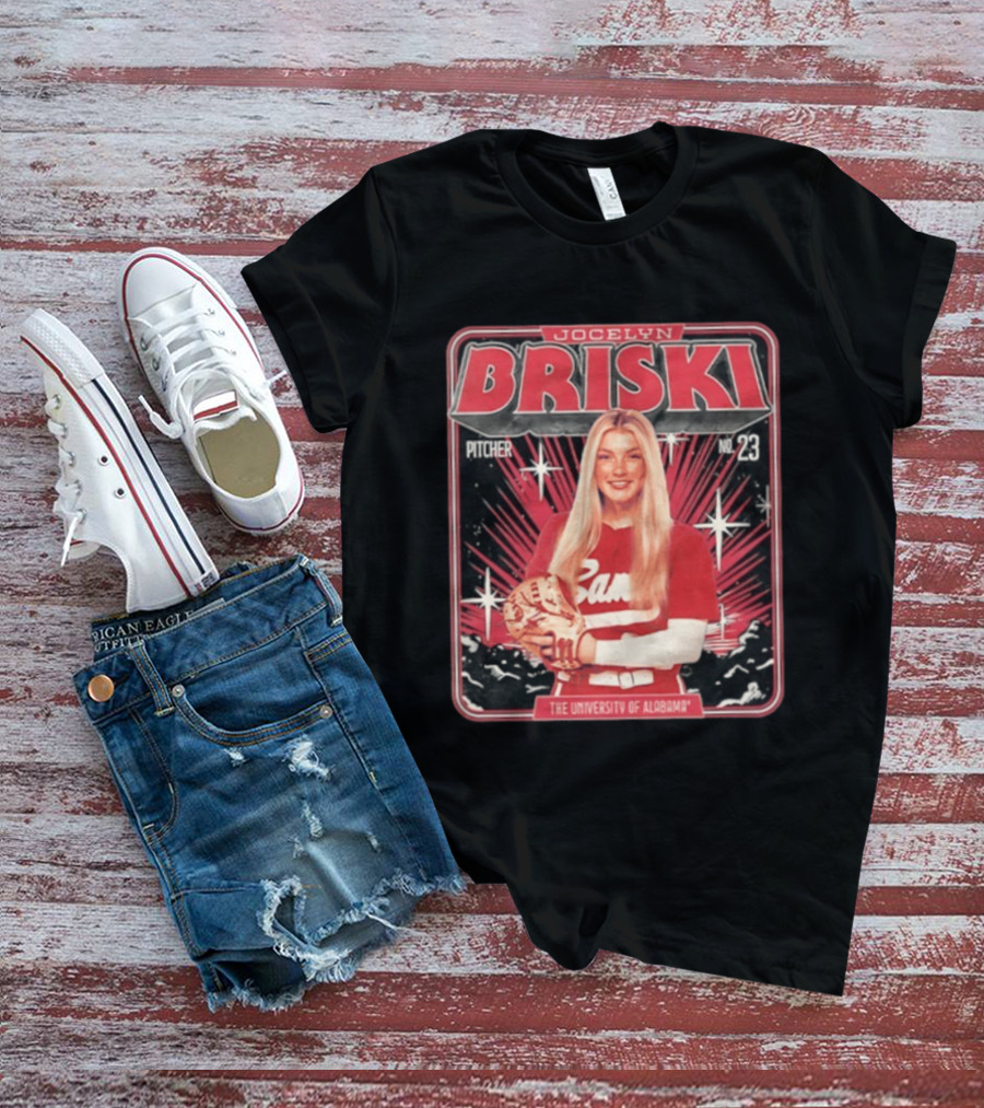 Jocelyn Briski Alabama Crimson Tide Softball Pitcher No 23 The University Of Alabama T-Shirt