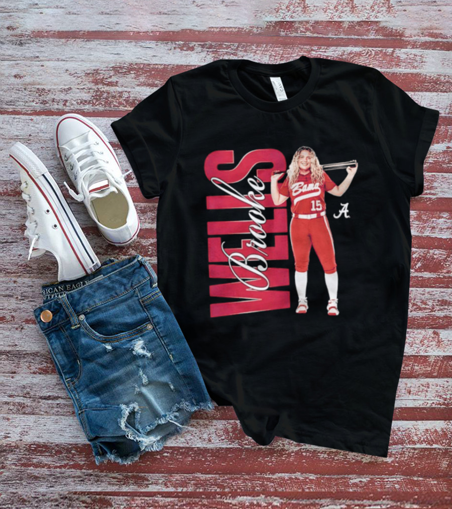 Brooke Wells Bama Crimson Tide Softball Player 15 Alabama T-Shirt