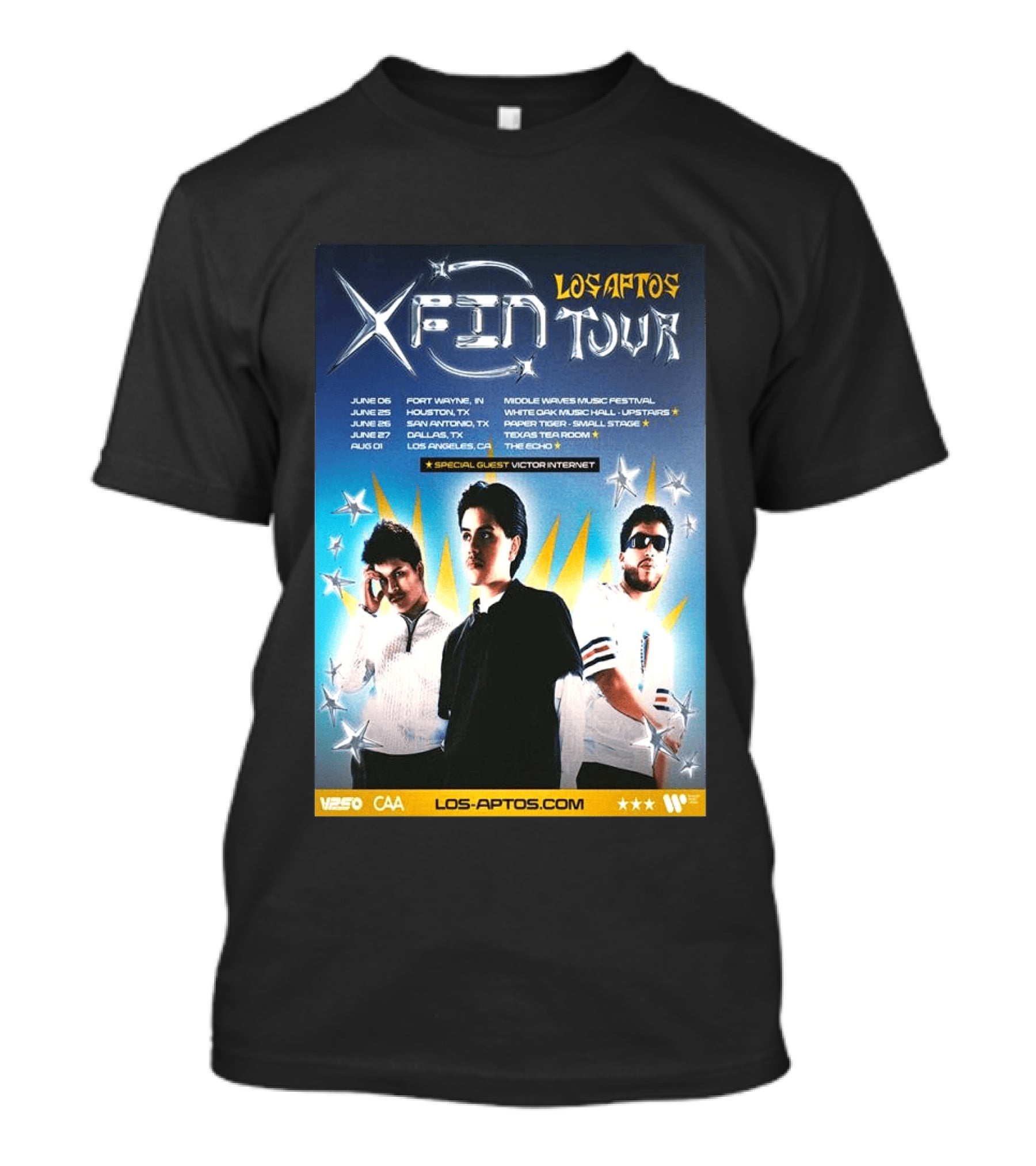 Los Aptos X Fin Tour 2026 Special Guest Victor Internet T-Shirt