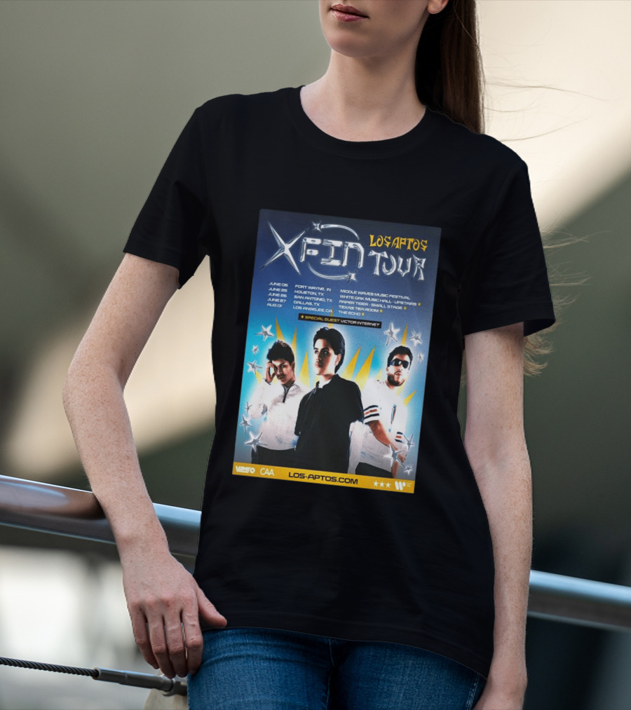 Los Aptos X Fin Tour 2026 Special Guest Victor Internet T-Shirt
