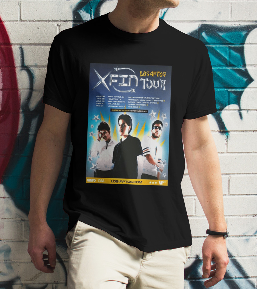 Los Aptos X Fin Tour 2026 Special Guest Victor Internet T-Shirt
