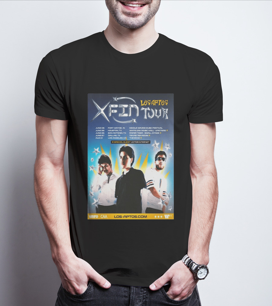 Los Aptos X Fin Tour 2026 Special Guest Victor Internet T-Shirt