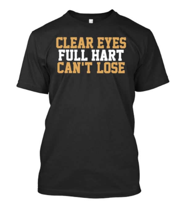 Clear Eyes Full Hart Can't Lose Vegas Golden Knights Carter Hart T-Shirt
