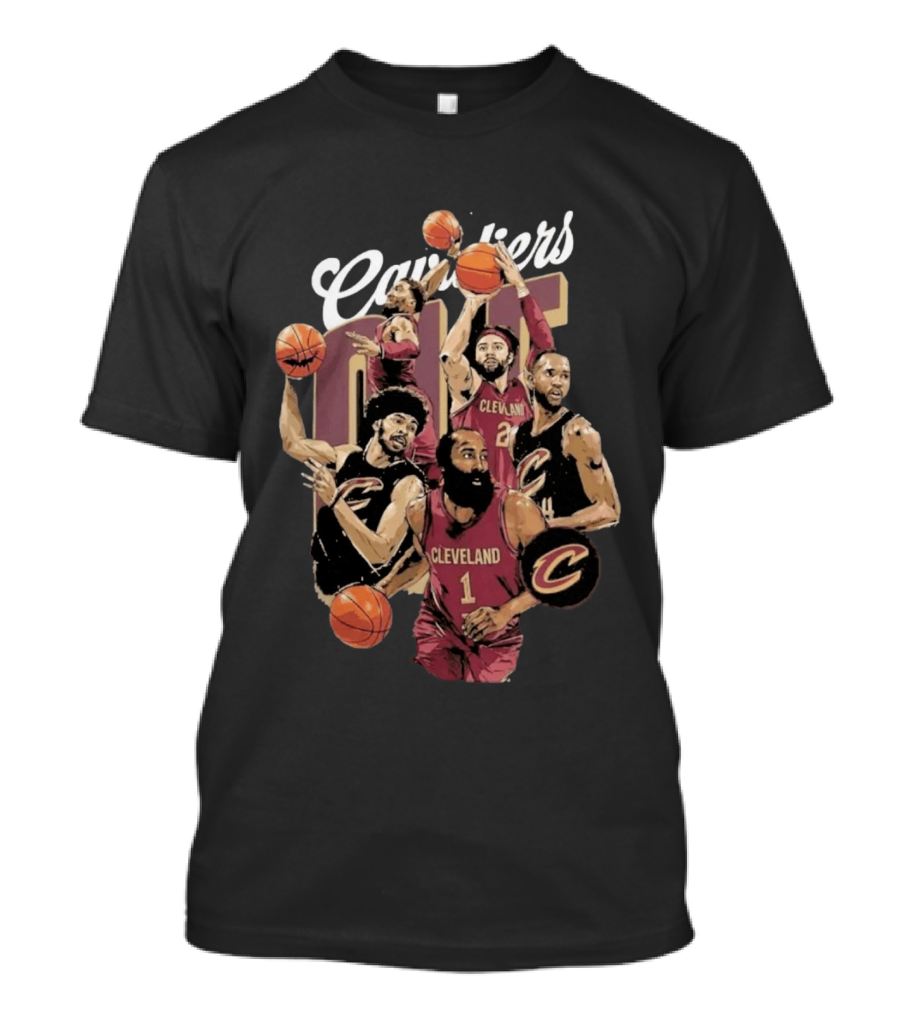 Cleveland Cavaliers NBA Basketball Star Players T-Shirt