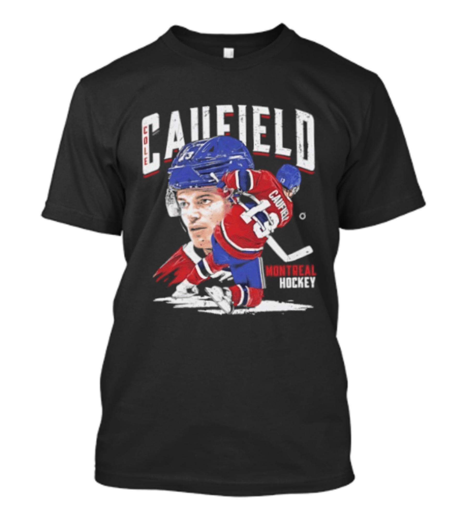 Cole Caufield Montreal Canadiens Hockey 22 Player Dynamic Action T-Shirt