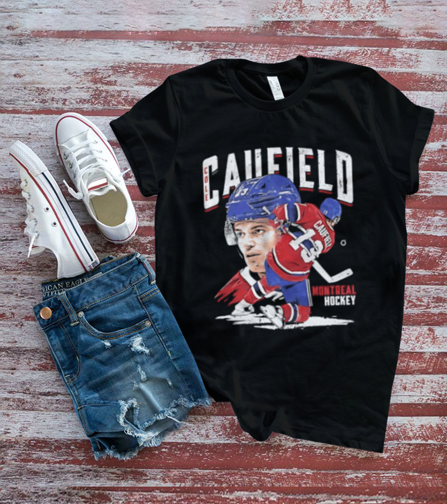 Cole Caufield Montreal Canadiens Hockey 22 Player Dynamic Action T-Shirt