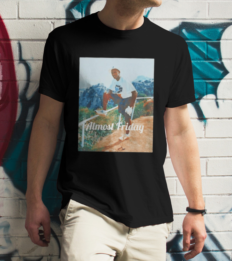 Michael Jordan Golfing Almost Friday Scenic View T-Shirt