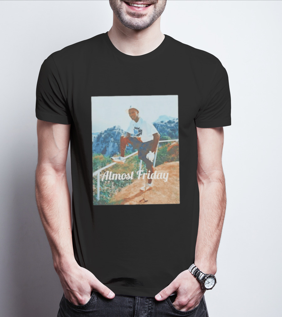 Michael Jordan Golfing Almost Friday Scenic View T-Shirt