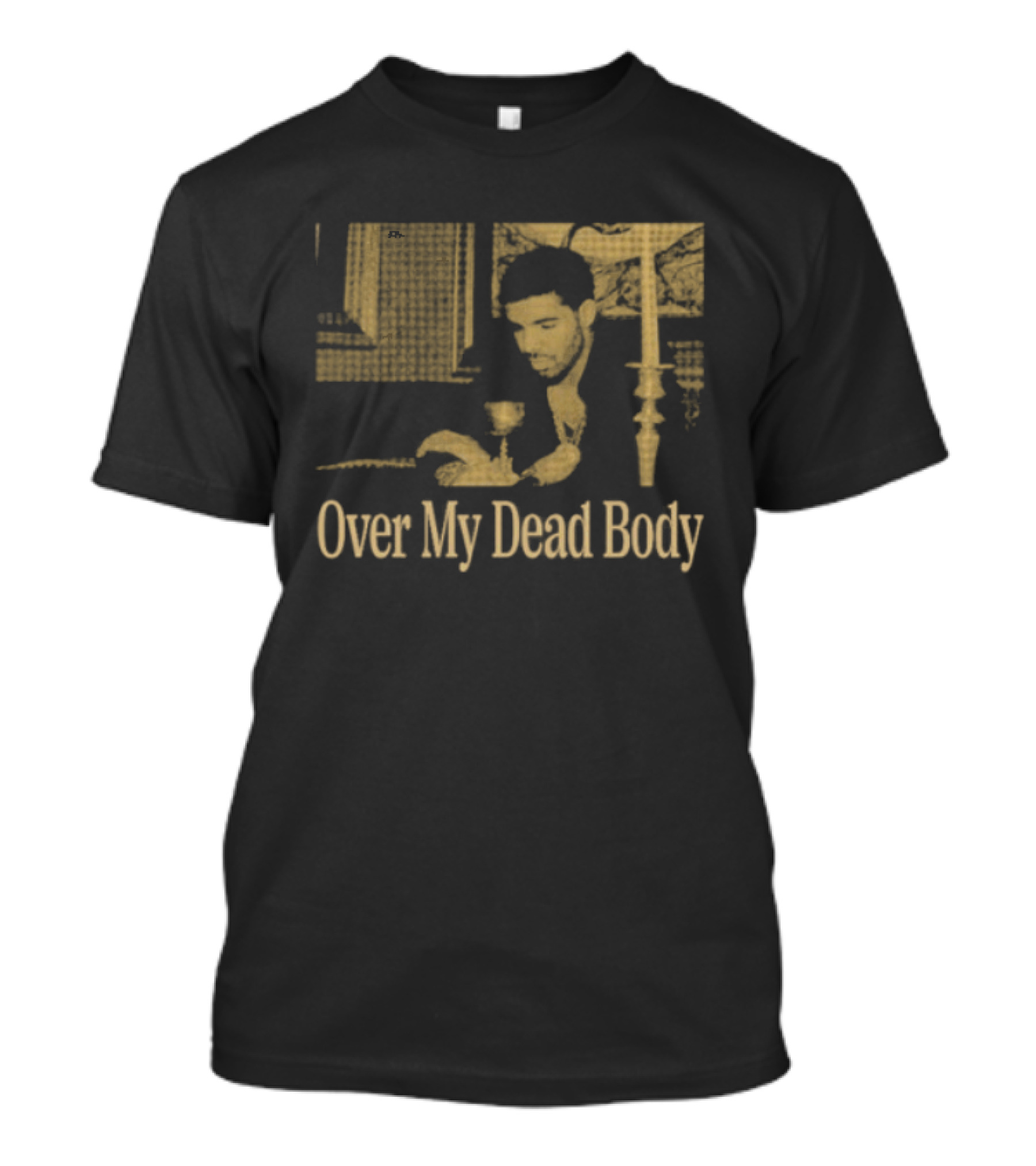 Drake Iceman Over My Dead Body Gold T-Shirt