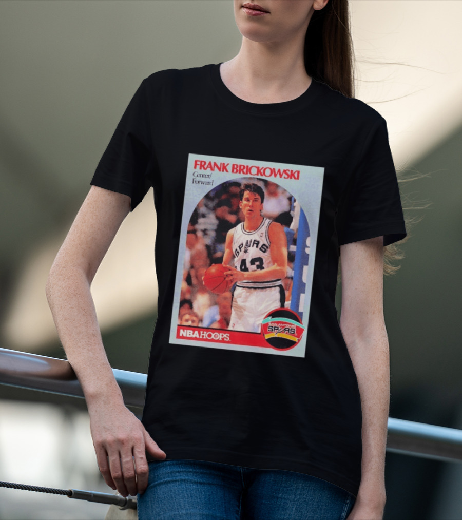 Frank Brickowski Center Forward San Antonio Spurs NBA Hoops T-Shirt