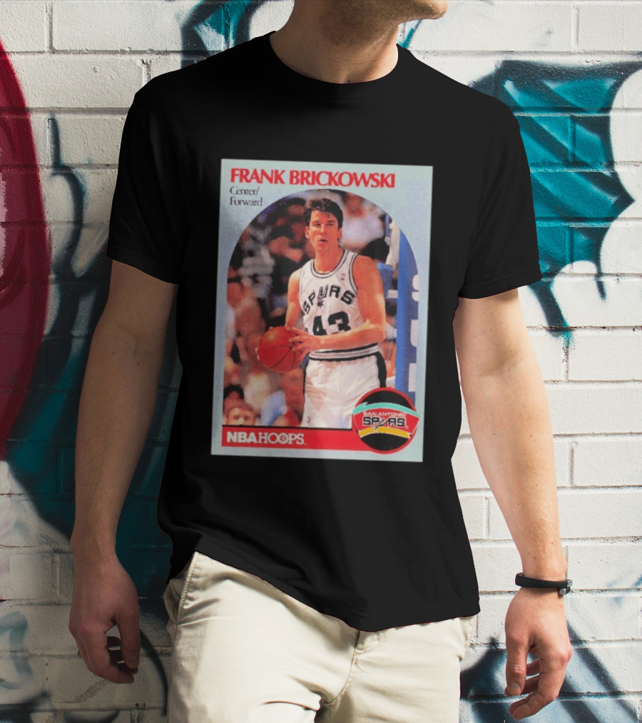 Frank Brickowski Center Forward San Antonio Spurs NBA Hoops T-Shirt