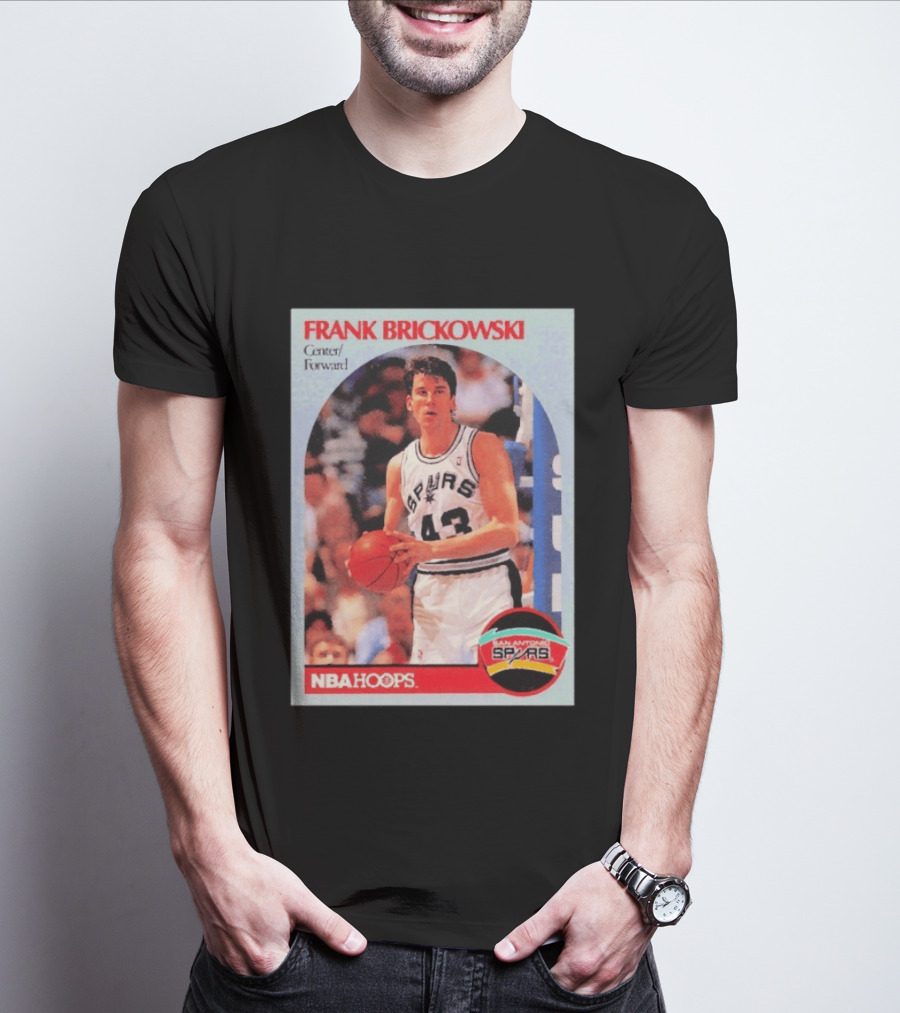 Frank Brickowski Center Forward San Antonio Spurs NBA Hoops T-Shirt