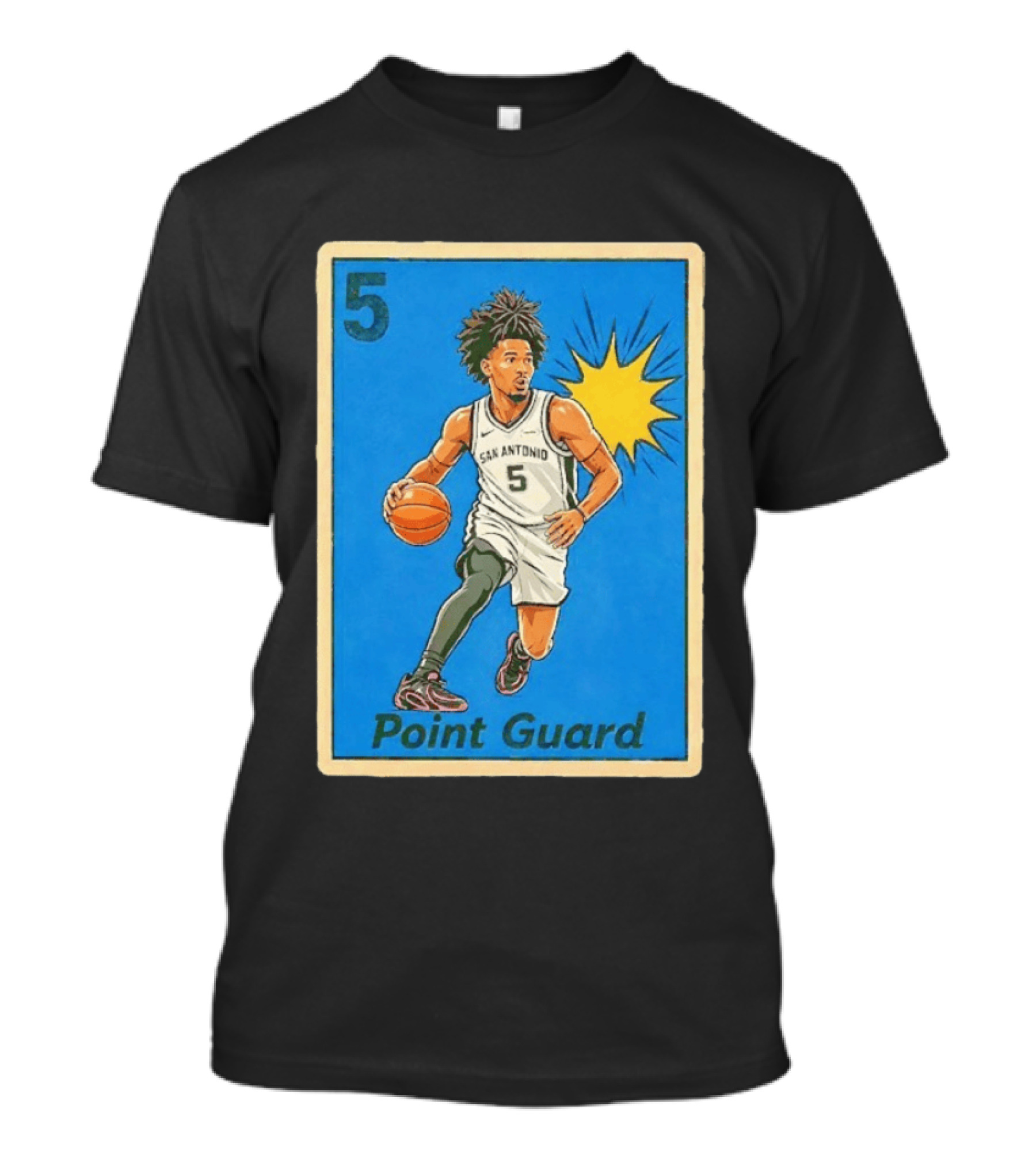 San Antonio Spurs Point Guard Stephon Castle 5 T-Shirt