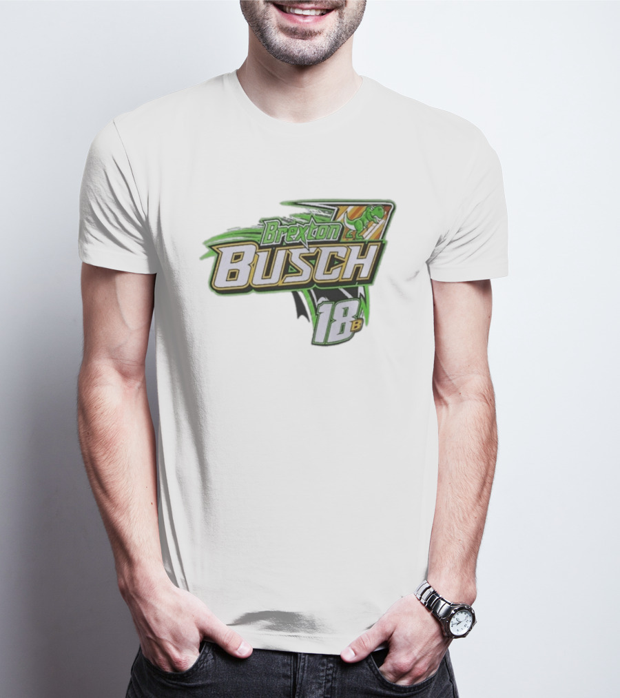 Brexton Busch 18B Dinosaur Racing T-Shirt