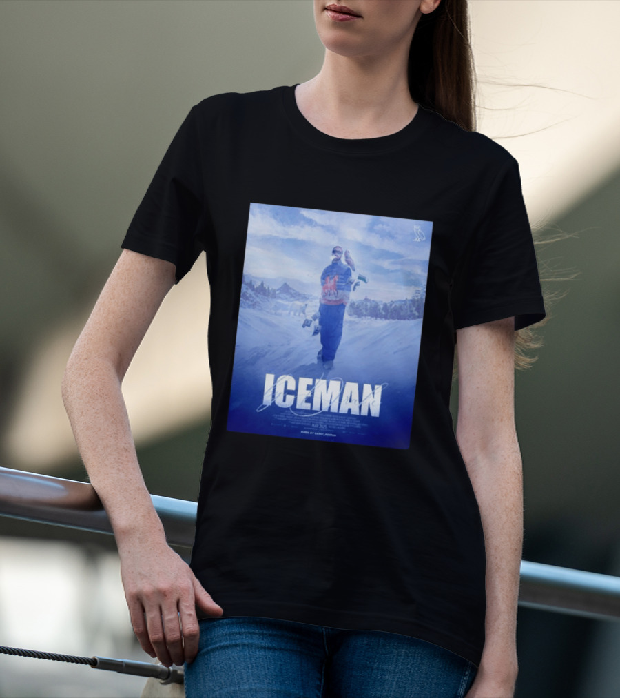 ICEMAN By Drake Featuring Saint Justin OVO Collaboration 2025 Winter Snowy Landscape T-Shirt
