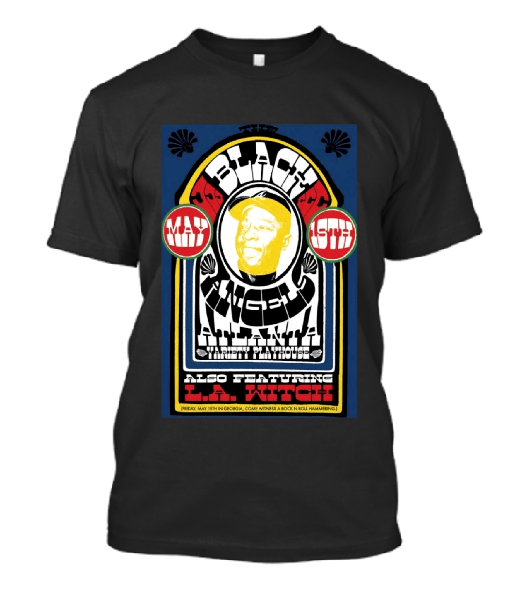 Black Angels Atlanta Variety Playhouse May 15 2026 Featuring L.A. Witch T-Shirt