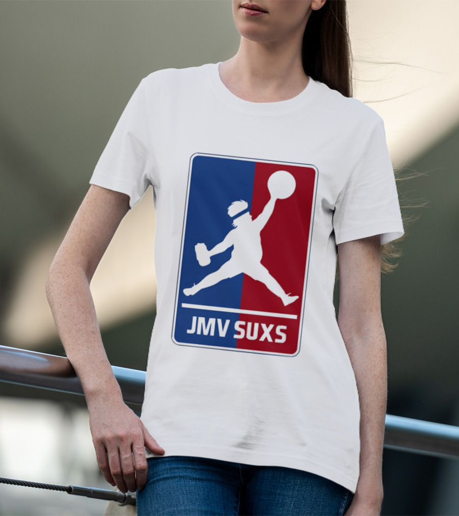 JMV SUXS MLB Jumpman Overweight Baseball Pitcher T-Shirt
