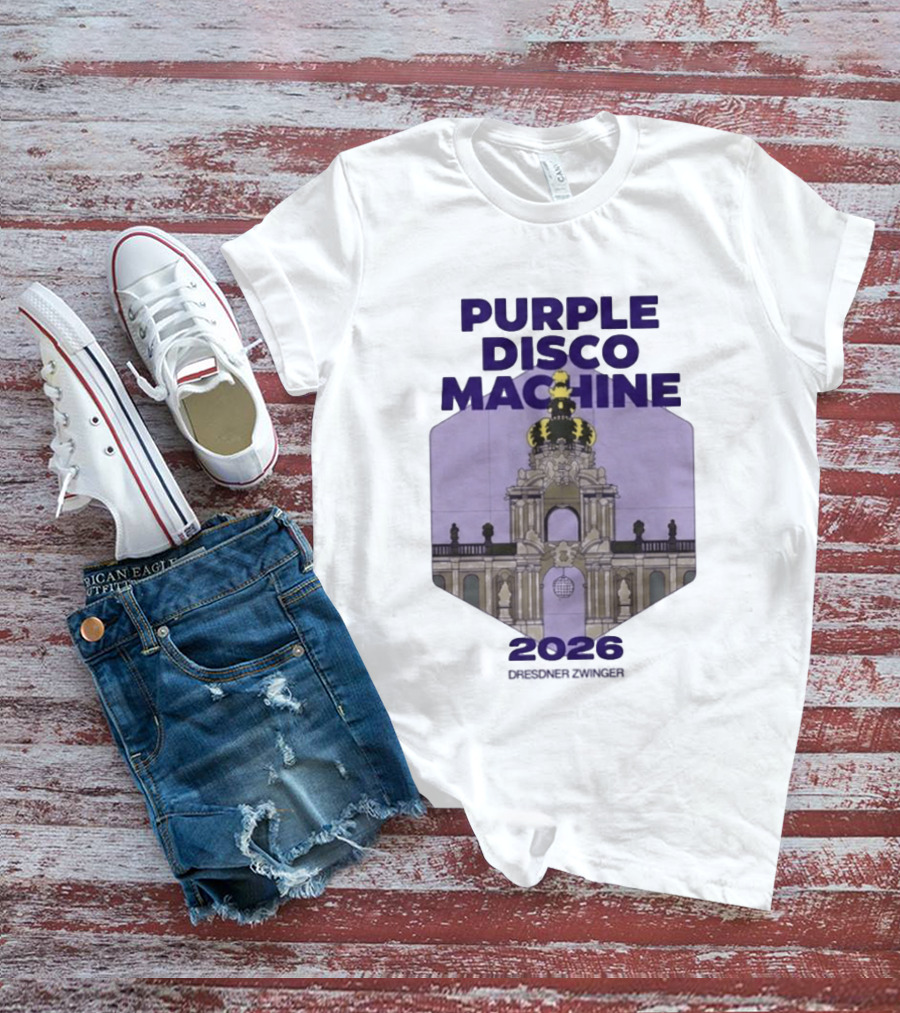 Purple Disco Machine 2026 Dresden Zwinger Vintage Architecture T-Shirt