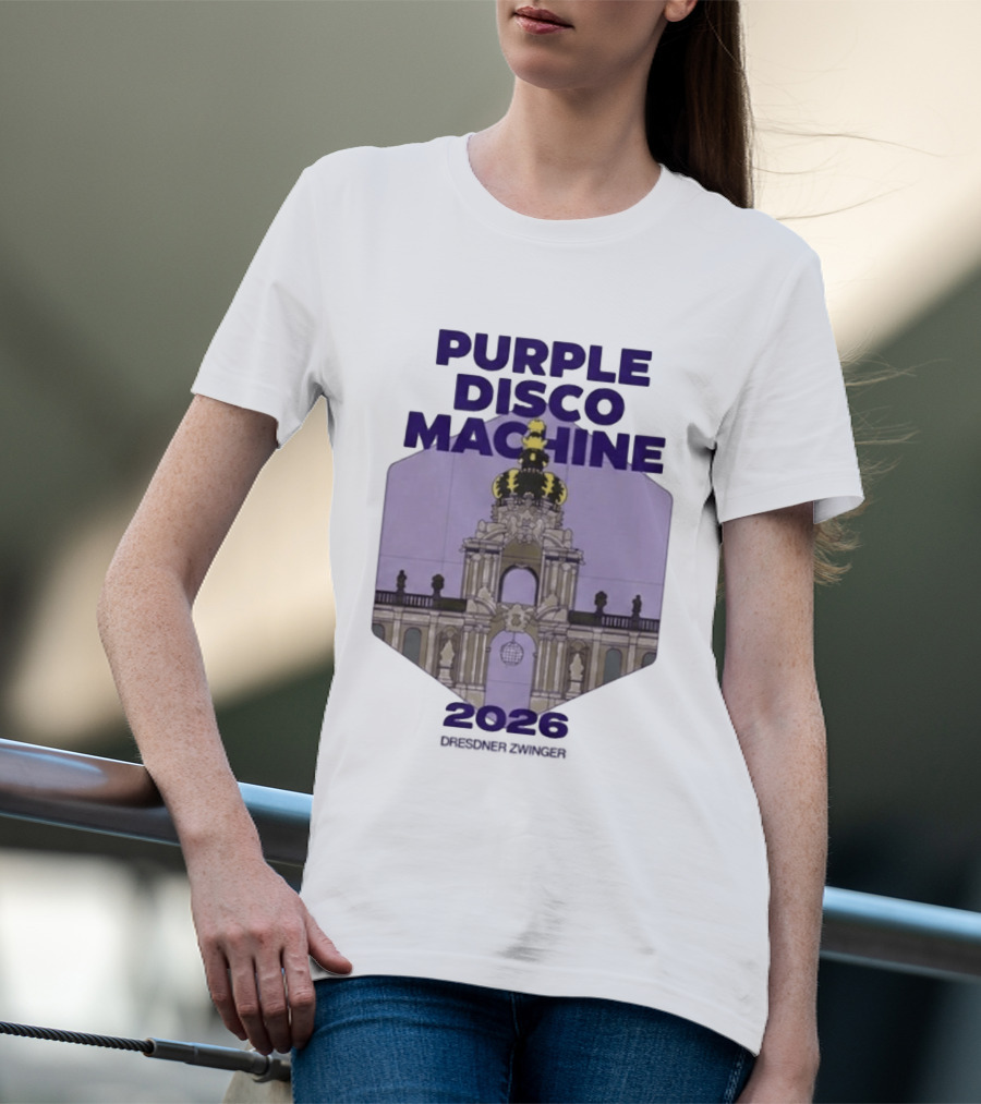 Purple Disco Machine 2026 Dresden Zwinger Vintage Architecture T-Shirt