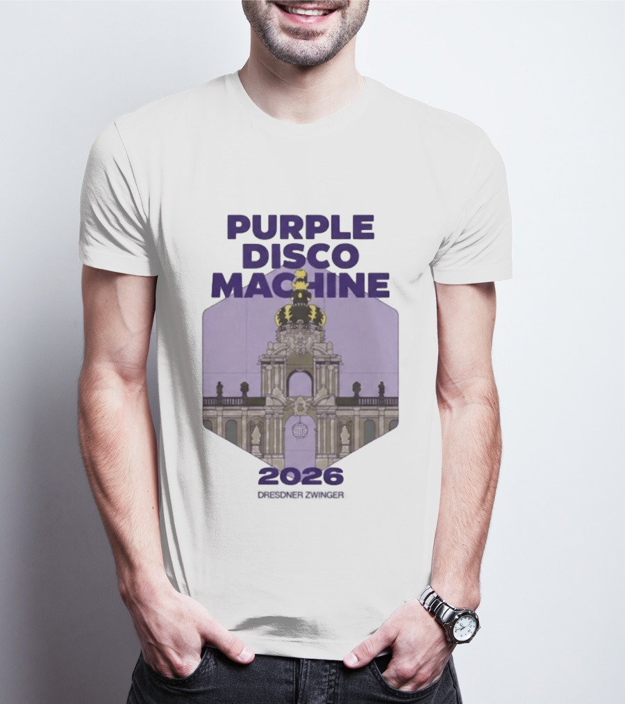 Purple Disco Machine 2026 Dresden Zwinger Vintage Architecture T-Shirt
