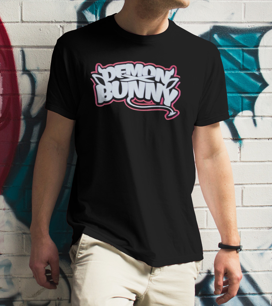 Demon Bunny Devil Horns Tail T-Shirt