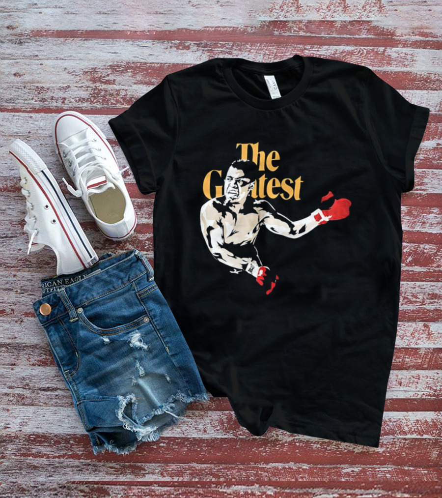 The Greatest Muhammad Ali Red Gloves Boxer T-Shirt