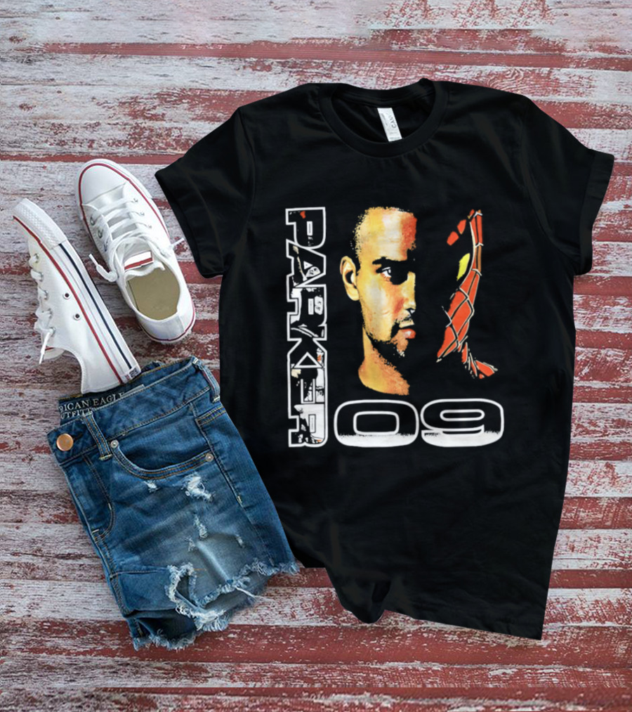 Parker 09 Spiderman San Antonio Spurs T-Shirt