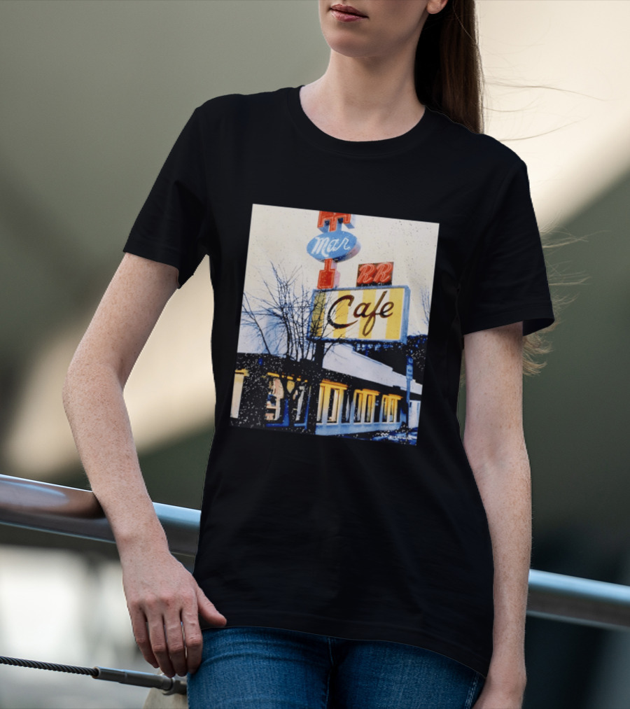 Twin Peaks Mar RR Cafe Sign Iconic Diner Scene T-Shirt