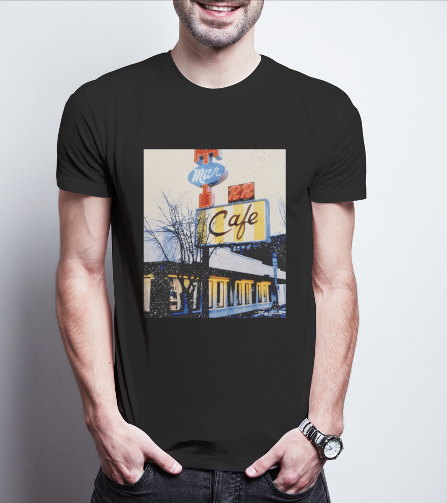 Twin Peaks Mar RR Cafe Sign Iconic Diner Scene T-Shirt