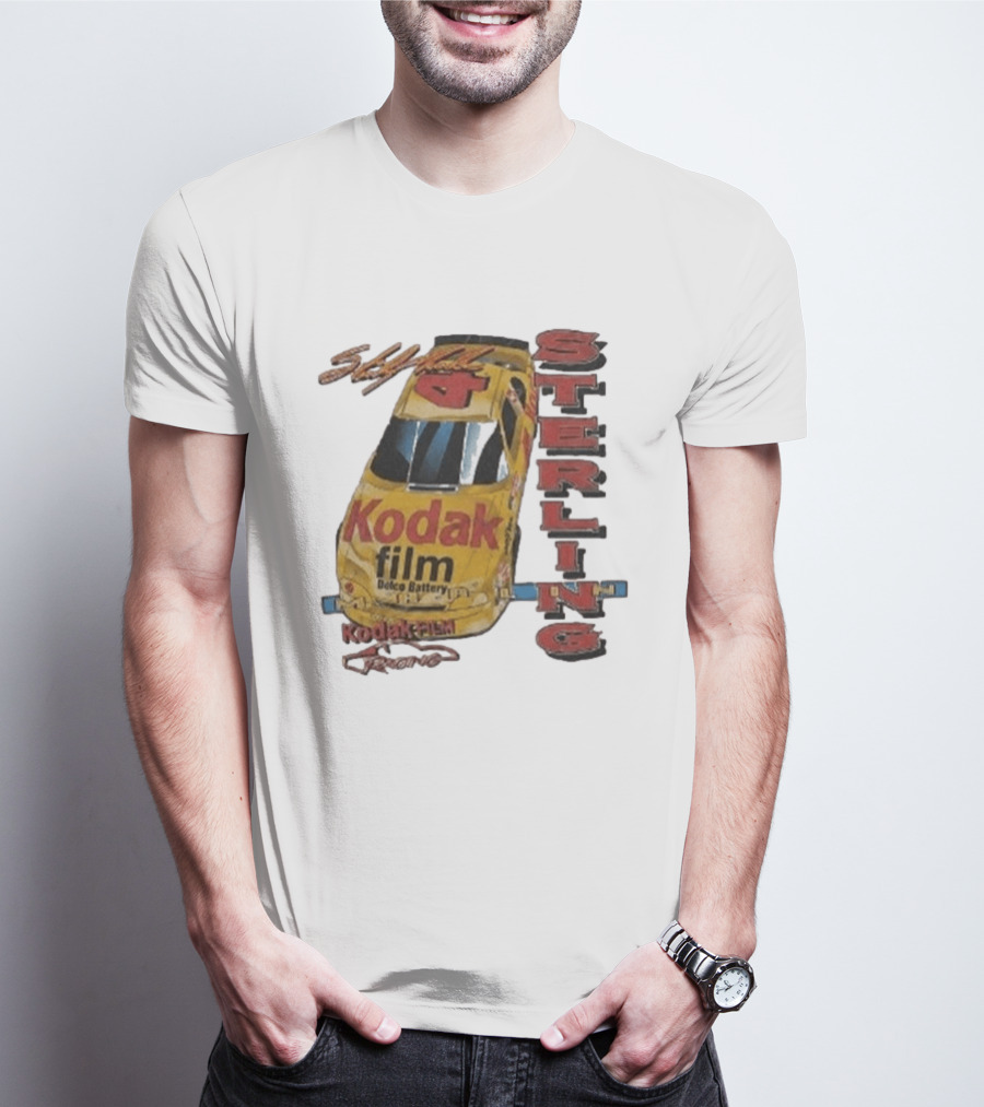AJ Dillon Kodak Racing Sterling Marlin Kodak Film Delco Battery Car T-Shirt
