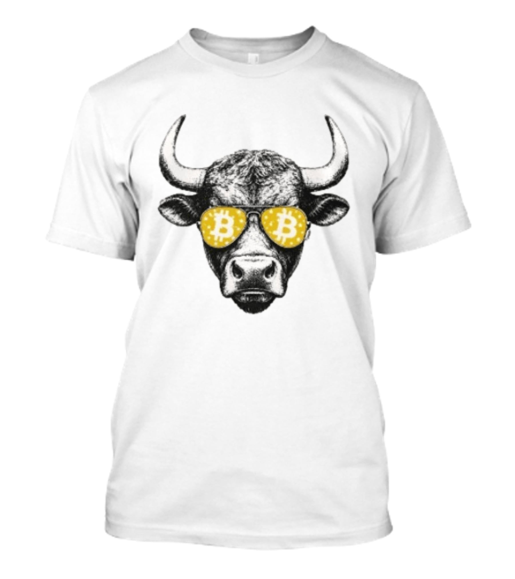 Bitcoin Is For The Bulls Cryptocurrency Enthusiast T-Shirt