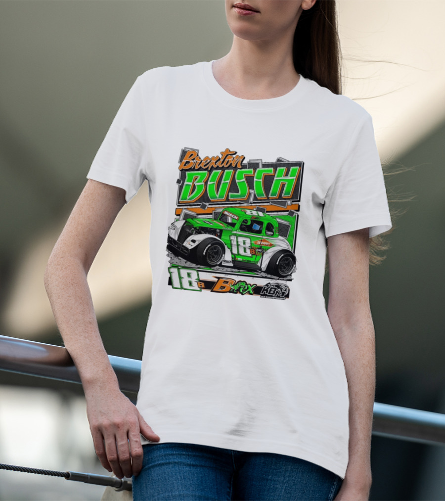 Brexton Busch 18 B Rex KBM Race Car Graphic 2026 T-Shirt