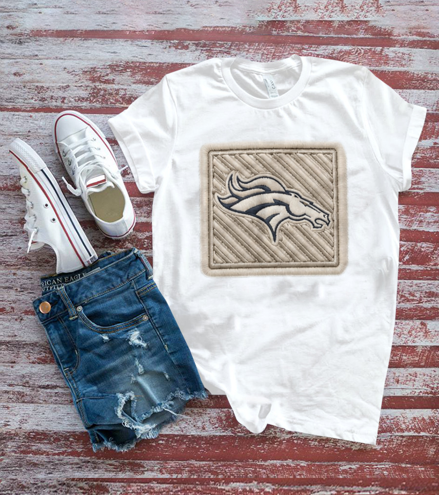 Broncos 2026 Training Camp Hat Patch With Embroidered Horse T-Shirt