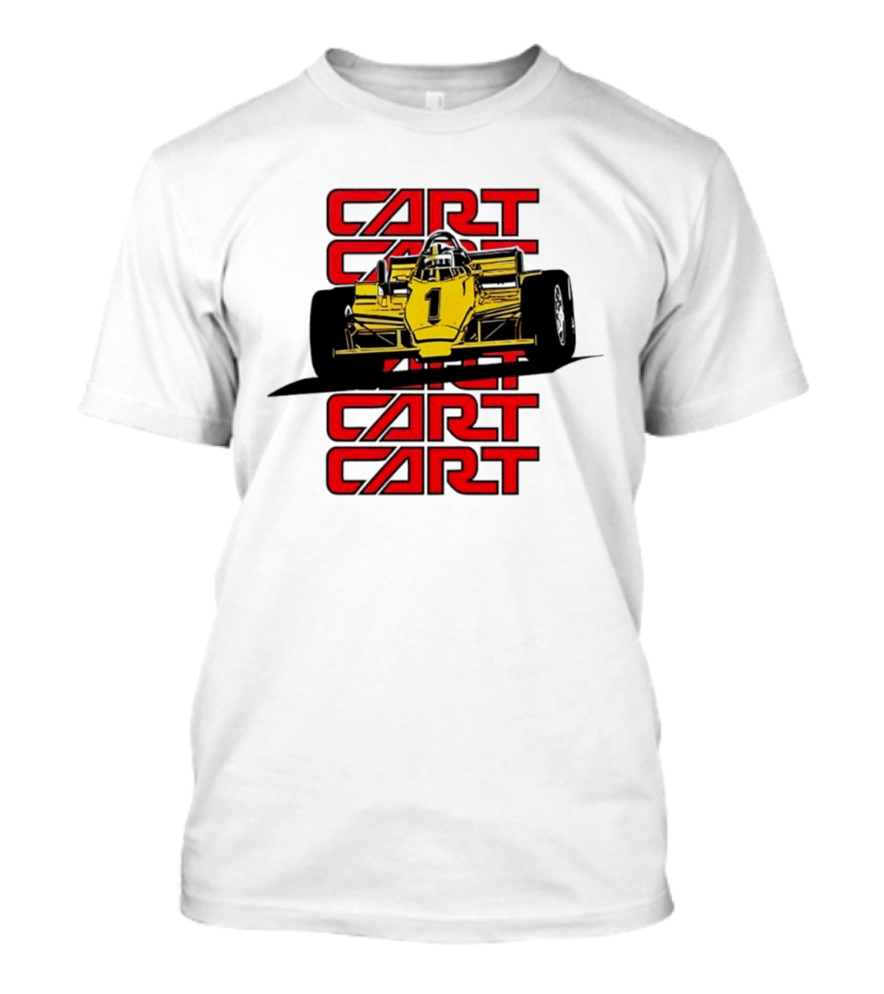 CART Racing Number 1 Yellow Formula Motorsport Classic Car T-Shirt