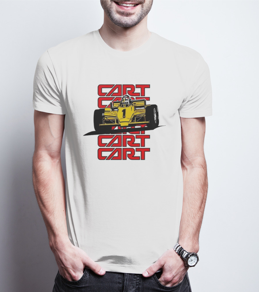 CART Racing Number 1 Yellow Formula Motorsport Classic Car T-Shirt